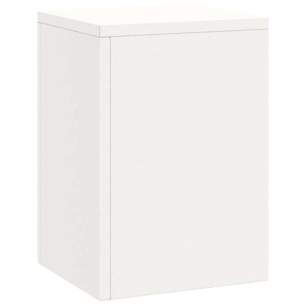 Стойка за растения 3 pcs Бяло Стомана