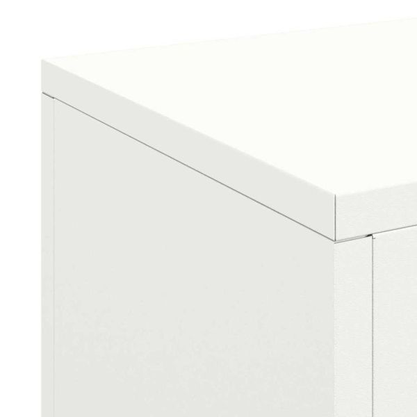 Стойка за растения 3 pcs Бяло Стомана