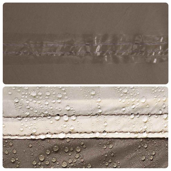 Палатка за душ, кафява, водоустойчива