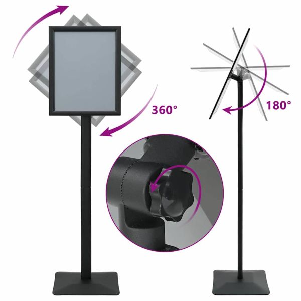 Поставка за плакат Сребрист a3 Чугун