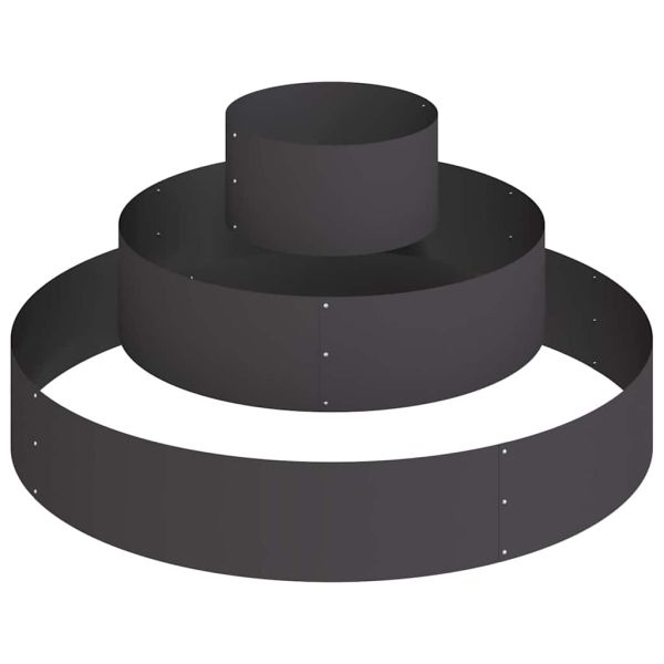 Градинска саксия Черно 120 x 120 x 20 см