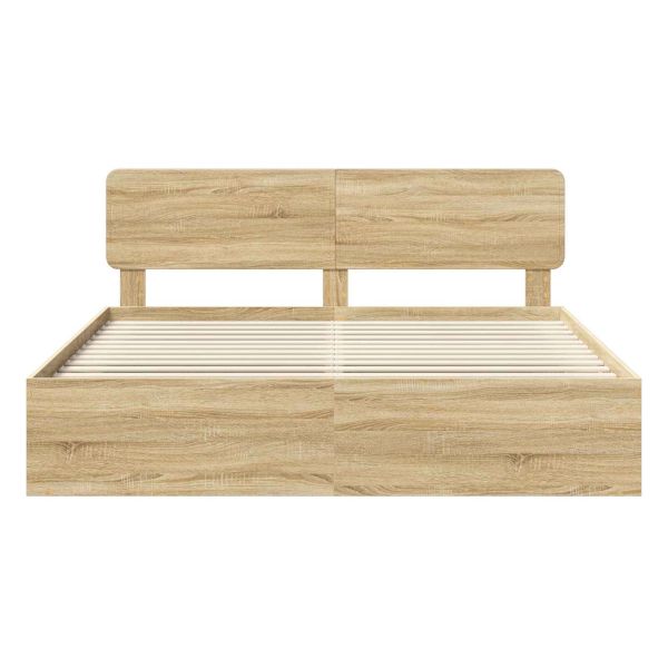 Рамка за легло Сонома 180 x 200 cm Солидно борово дърво