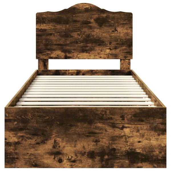 Рамка за легло Димян дъб 75 x 190 cm Солидно борово дърво