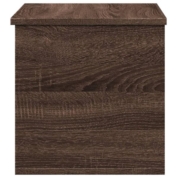 Кутия за съхранение, кафяв дъб, 60x35x35 см, инженерно дърво