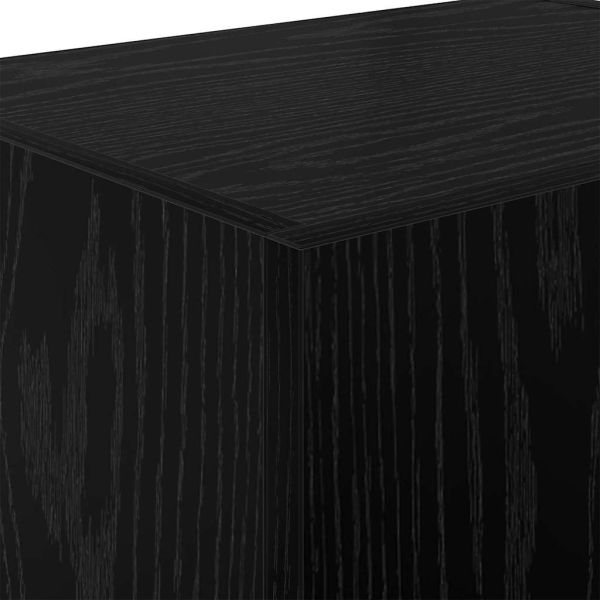 Кабинети за телевизор на стената 2 pcs Черния дъб 40,5x30x40см