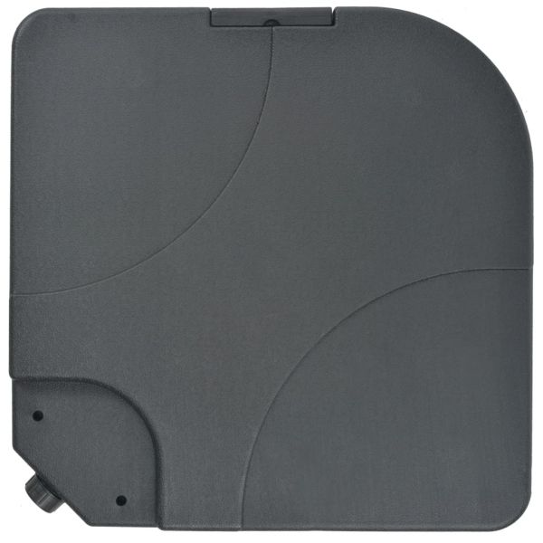 Алуминиев градински чадър, с преносима основа, таупе