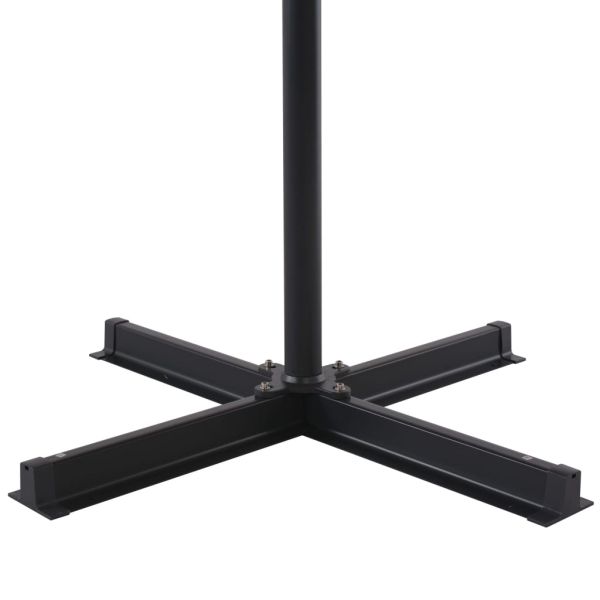 Градински чадър, с преносима основа, червен