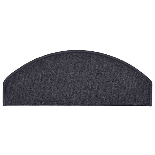 Изтривалки за стълби 15 бр. 65x24x4 см, тъмносиви и сини, полукръгли, големи