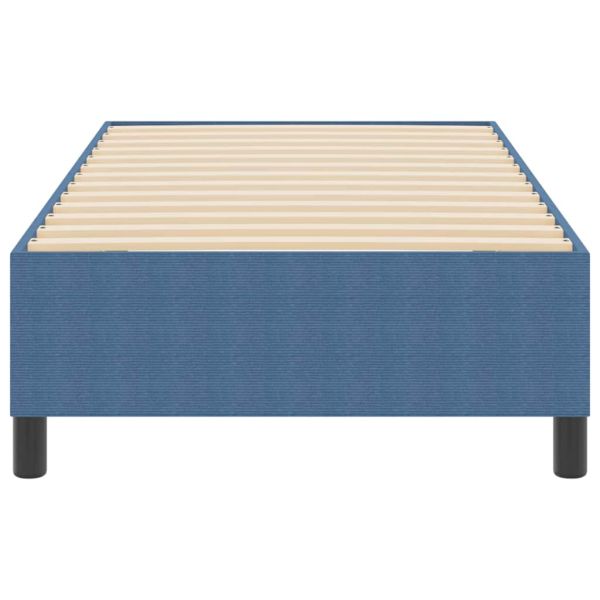 Платформено легло Синьо 90 x 190 cm текстил