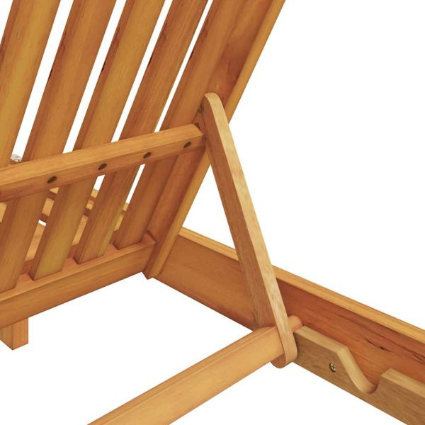 Шезлонг Кафяво Солидно акациево дърво