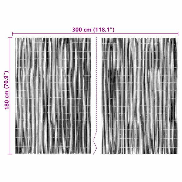 Бамбукова ограда Естествен 400 x 180 см бамбук