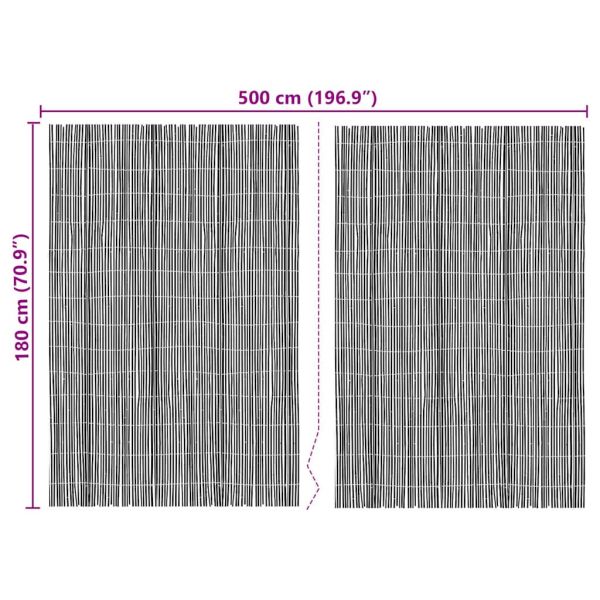 Бамбукова ограда Естествен 600 x 180 см бамбук