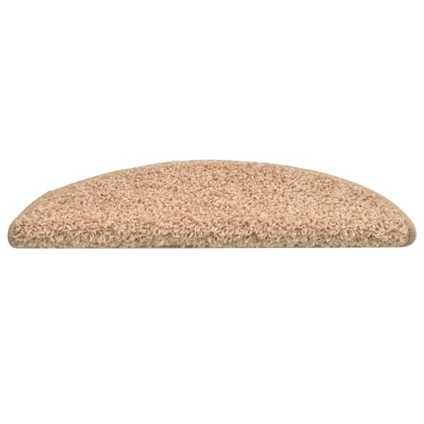 Изтривалки за стълби, 15 бр., 56x17x3 см, златни, полукръгли