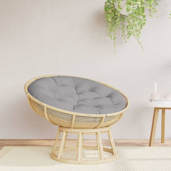 Кръгла възглавница сива Ø 100 x11 см Оксфорд плат