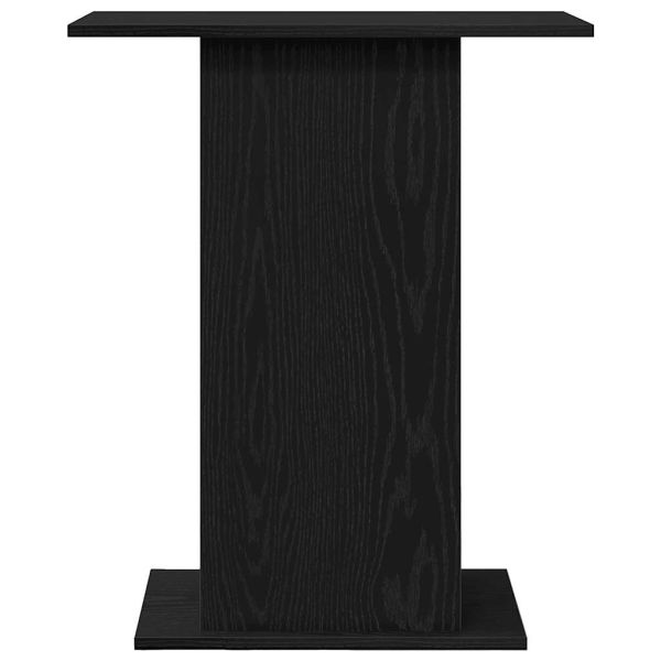 Поставка за аквариум черно и дъб 60,5x36x72,5см инженерно дърво