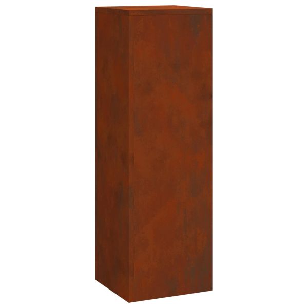 Стойка за растения 3 pcs Ръждясало Патинираща стомана