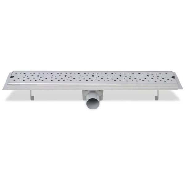 Линеен сифон, балончета, 630x140 мм, неръждаема стомана