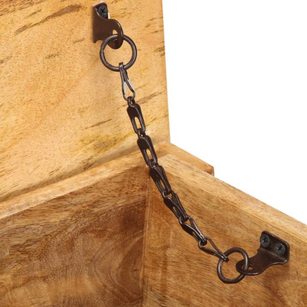 Сандък за съхранение, 99x35x48 см, мангово дърво масив