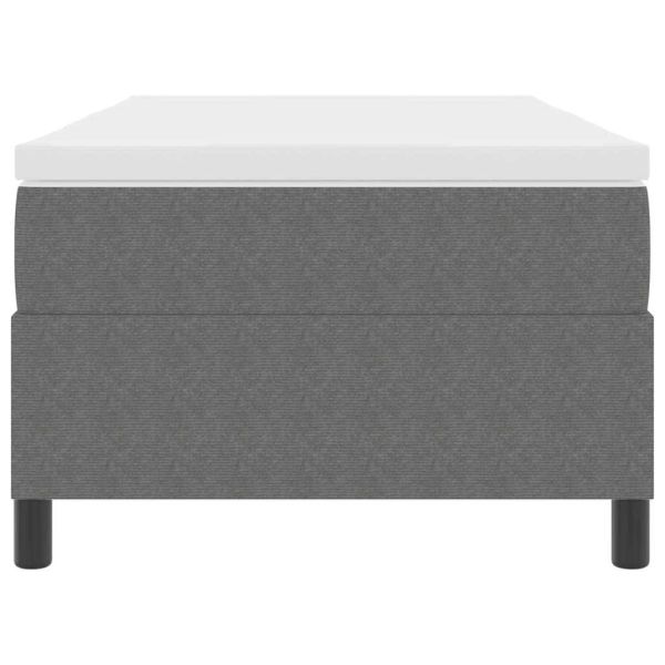 Легло с пружинирана основа Светлосив и бял 90 x 200 cm