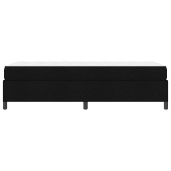 Легло с пружинирана основа с матрак Черно 90 x 190 cm текстил