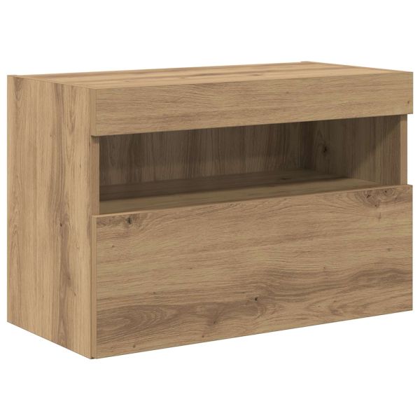 Комплект стенен телевизионен шкаф с LED светлини с LED 7 pcs