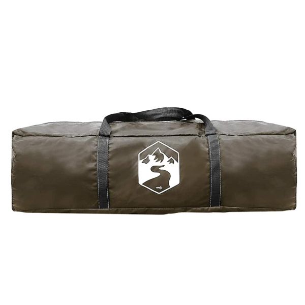 Къмпинг палатка тунелна, 4-местна, кафява, водоустойчива