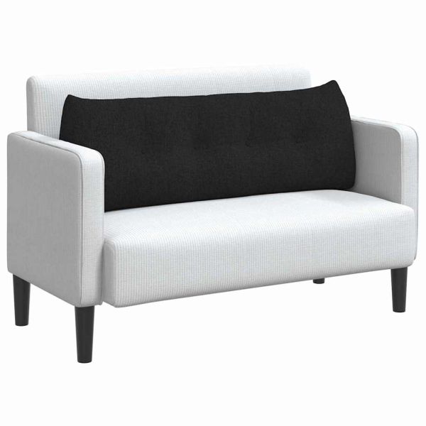 Възглавница за гръб Черно 140 x 24 x 50 см текстил