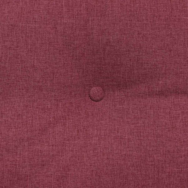 Възглавница за гръб Виненочервен 140 x 24 x 50 см текстил