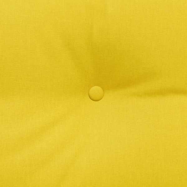 Възглавница за гръб Светло жълто 140 x 24 x 50 см текстил