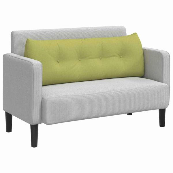 Възглавница за гръб Светло зелено 140 x 24 x 50 см текстил