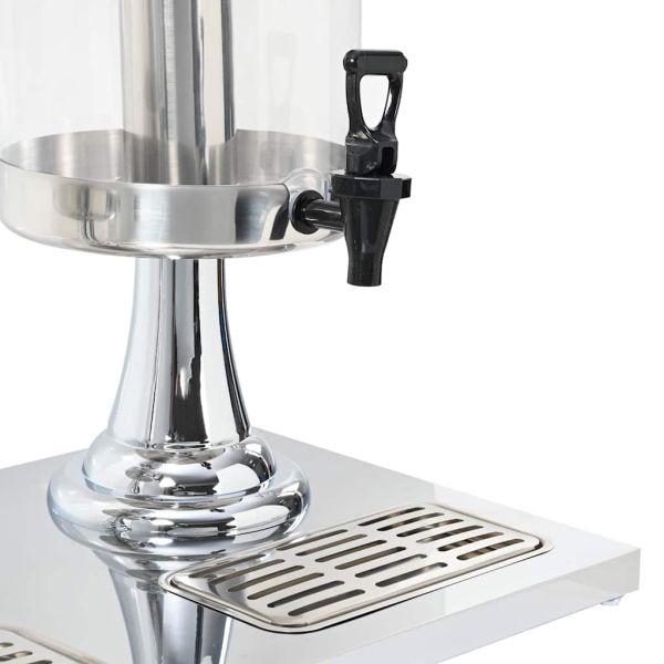 Троен диспенсър за сокове от неръждаема стомана, 3 x 8 л