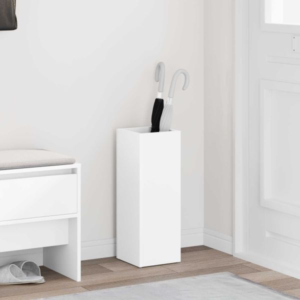 Стойка за чадър Бяло 20 x 20 x 55,5 см Инженерно дърво