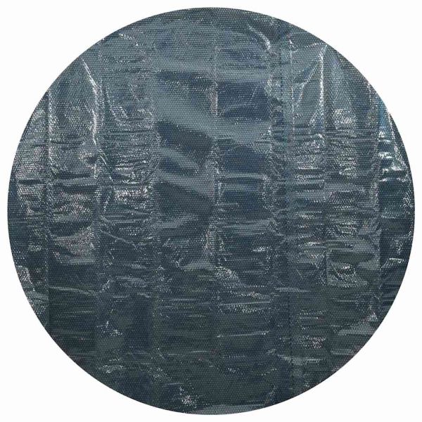 Плаващо соларно покривало за басейн, PE, 417 см, черно и синьо