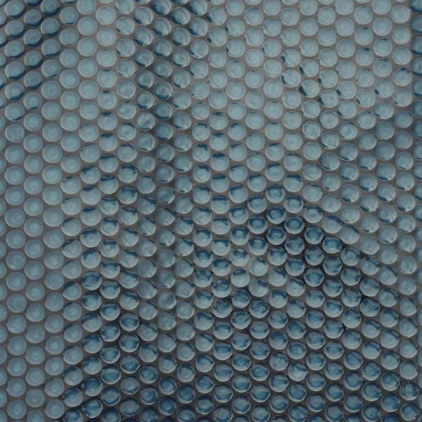 Плаващо соларно покривало за басейн PE 1200x600 см черно-синьо