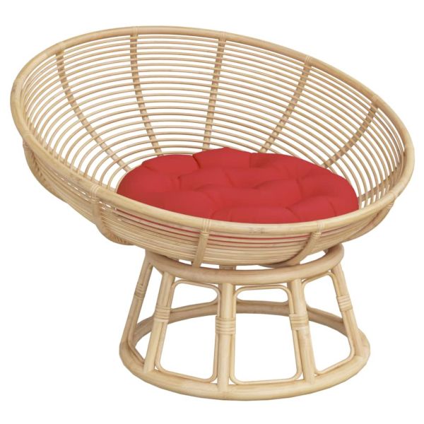 Кръгла възглавница червена Ø 60 x11 см Оксфорд плат