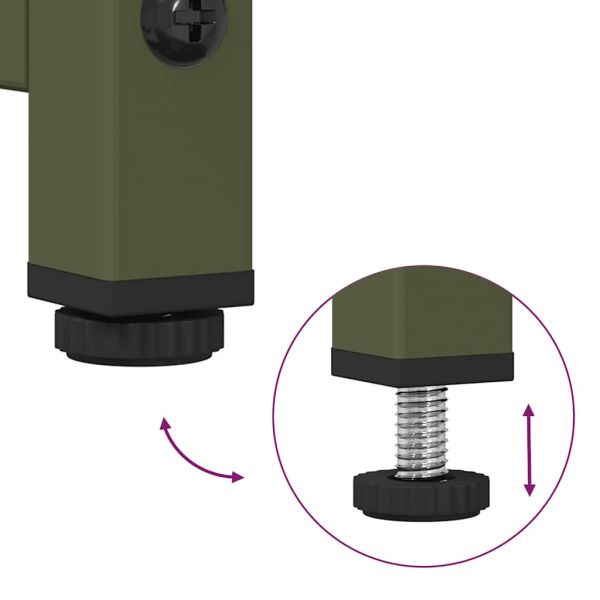 Нощно шкафче маслиненозелено 36x39x60,5 cm