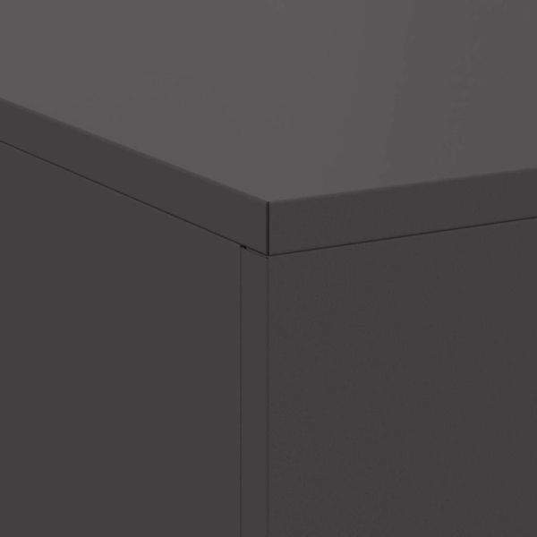 Огнище Черно 100 x 100 x 30 cm Стомана