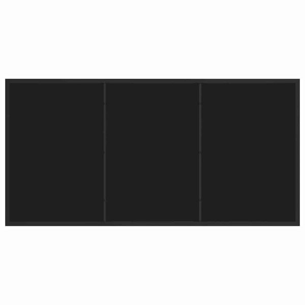 Комплект за хранене в градината 5 pcs Черно полиратан