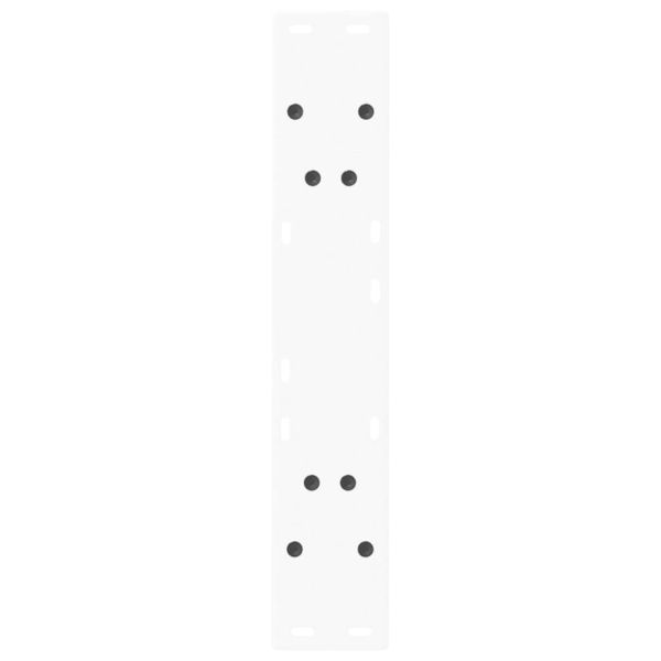 Крака за трапезна маса, V-образни, 2 бр., бели, 50x(72-73,3) см, стомана