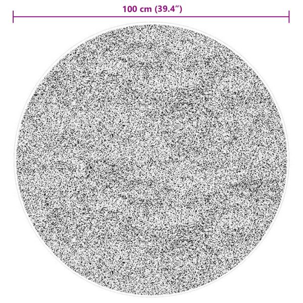 Килими за помещение Кръгла HUARTE Кафяво Ø 100 СМ Полиестер