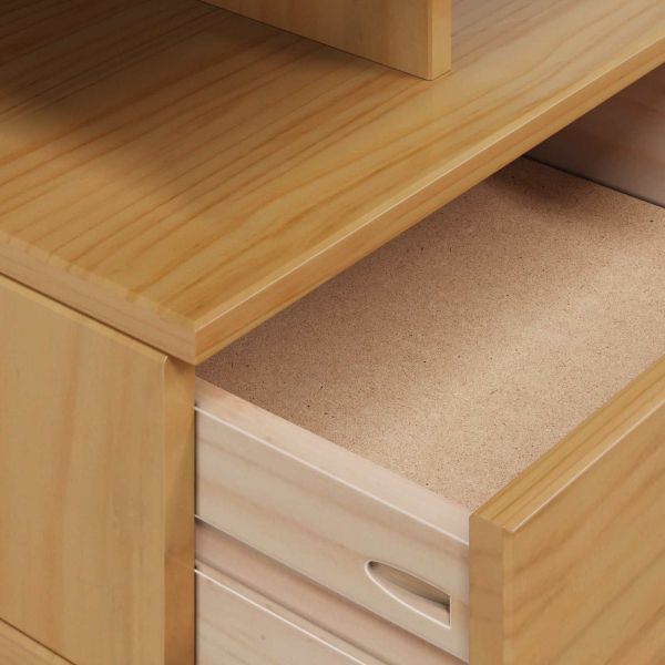 Нощен шкаф с чекмедже Меден кафяв 40 x 31 x 27 см Солиден бор