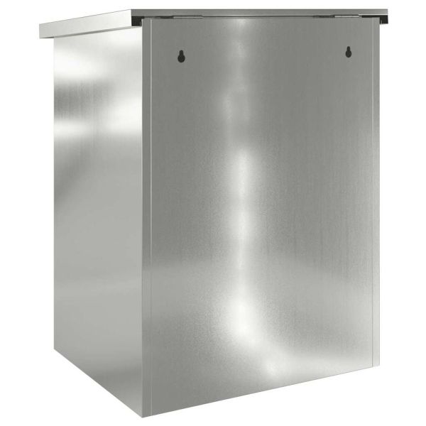 Пощенска кутия за пратки със съхранение Черно 47.5 x 38 x 59 см