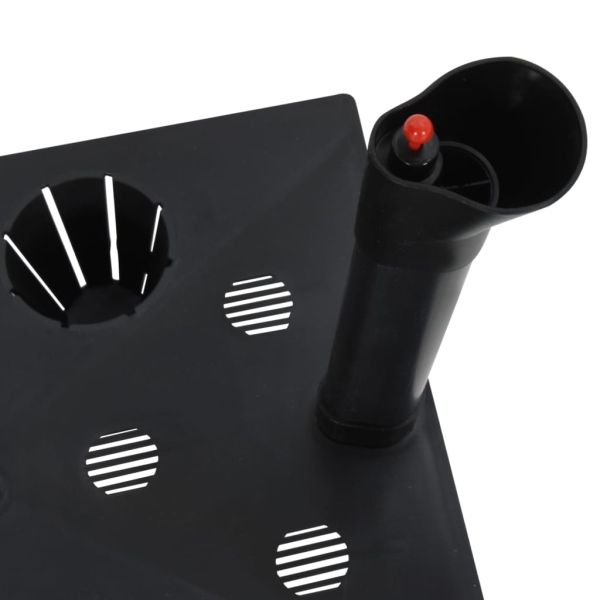 Повдигнато градинско легло антрацит 60x25x46 см PP ратан