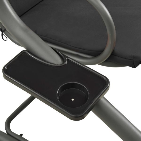 Градинска люлка със сенник, антрацит