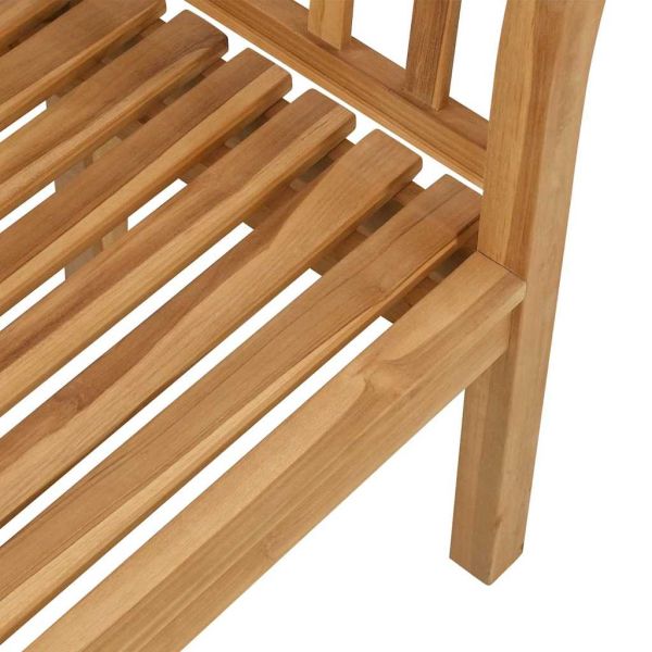 Пейка Кафяво 120 x 53,5 x 85 см Масивна тикова дървесина