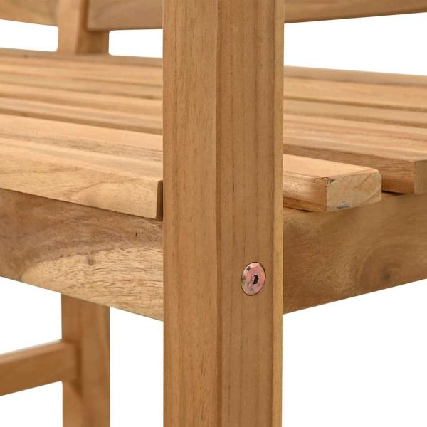 Пейка Кафяво 120 x 53,5 x 85 см Масивна тикова дървесина