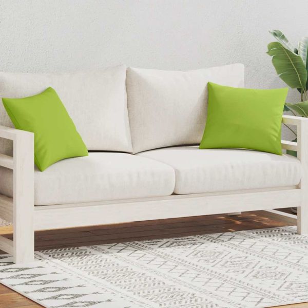 Градински възглавници, 2 бр, 45x45 см, ябълково зелени