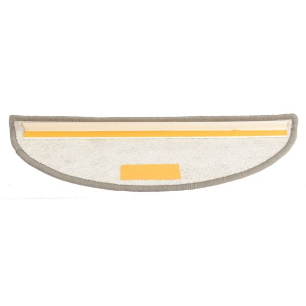 Постелки за стъпала, 15 бр, светлосиви, 56x17x3 см