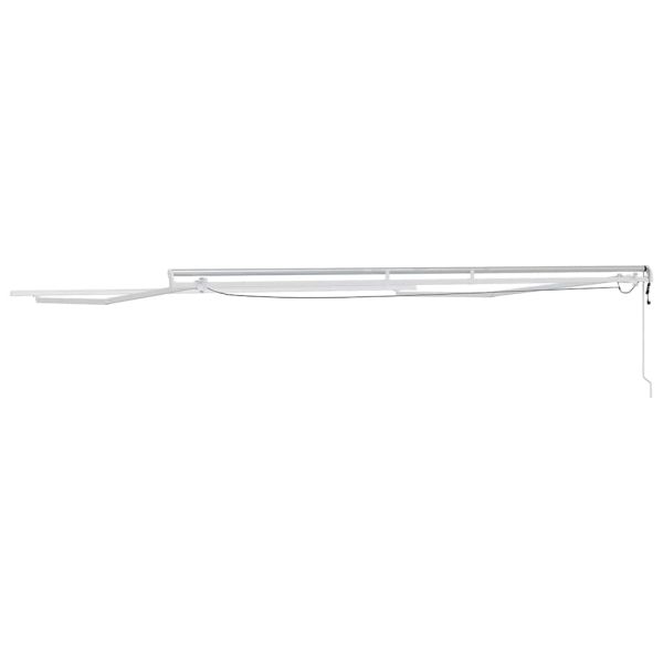 Рамка за сенник Бяло 400 × 350 cm Алуминий