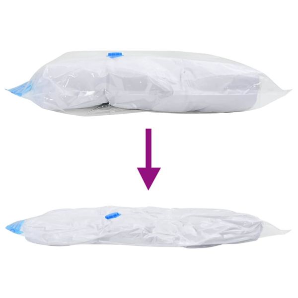 Чанти за съхранение 5 pcs Прозрачни и сини 70 x 50 cm